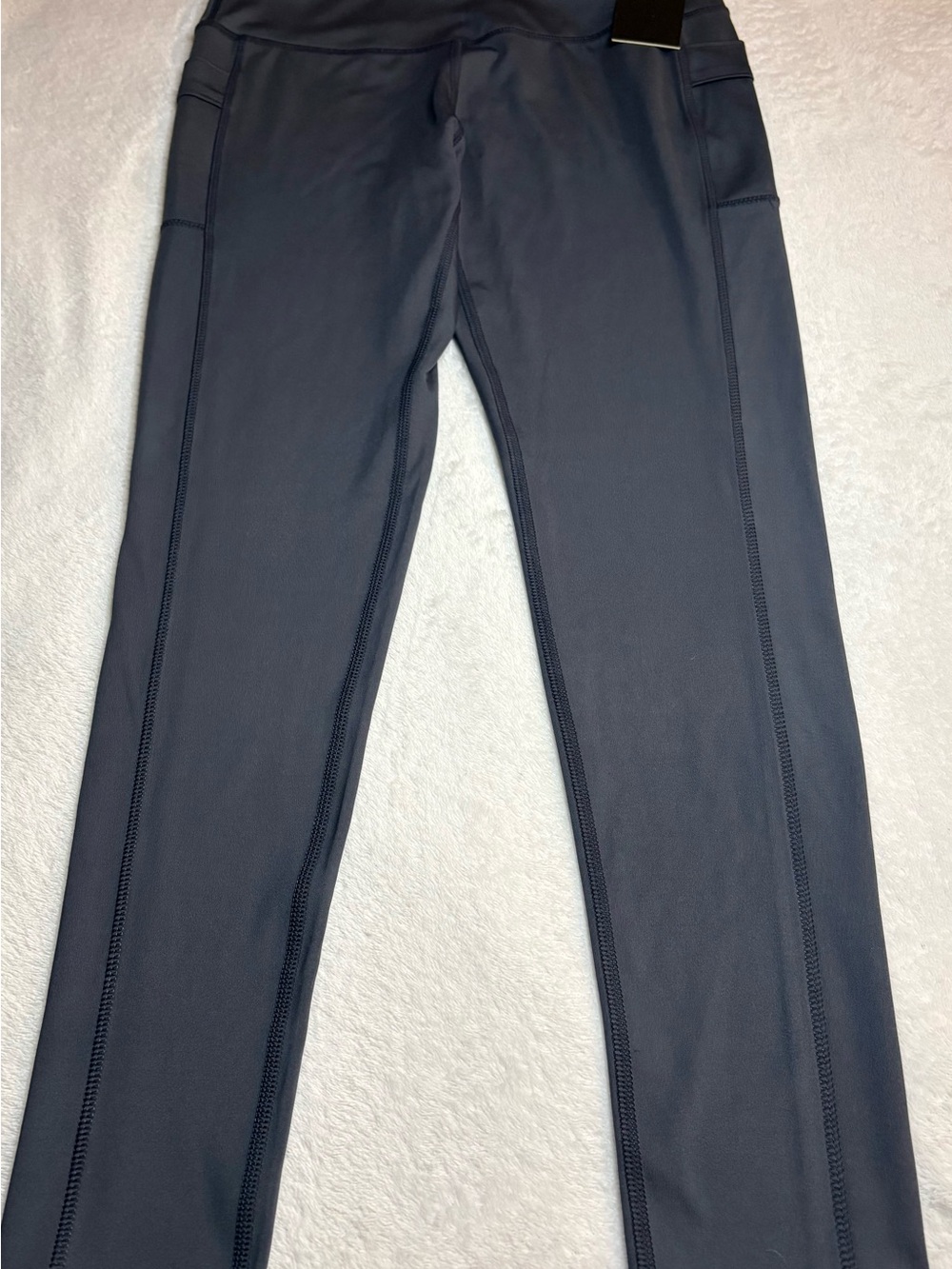 LegEnd Active Flap Pocket 7/8 Leggings Medium Gray NWT